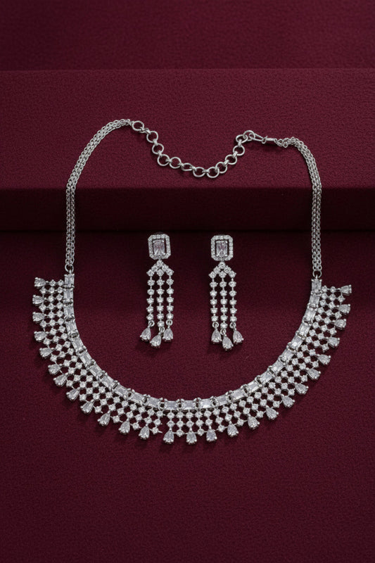 choker necklace earrings set