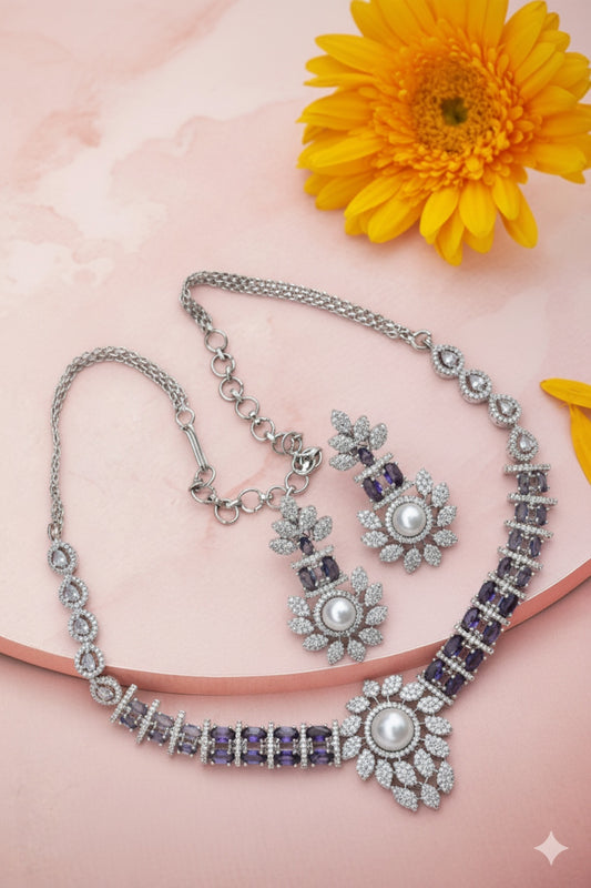 cz cocktail necklace