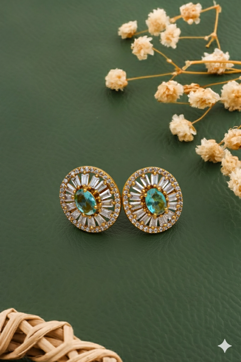 sea green studs