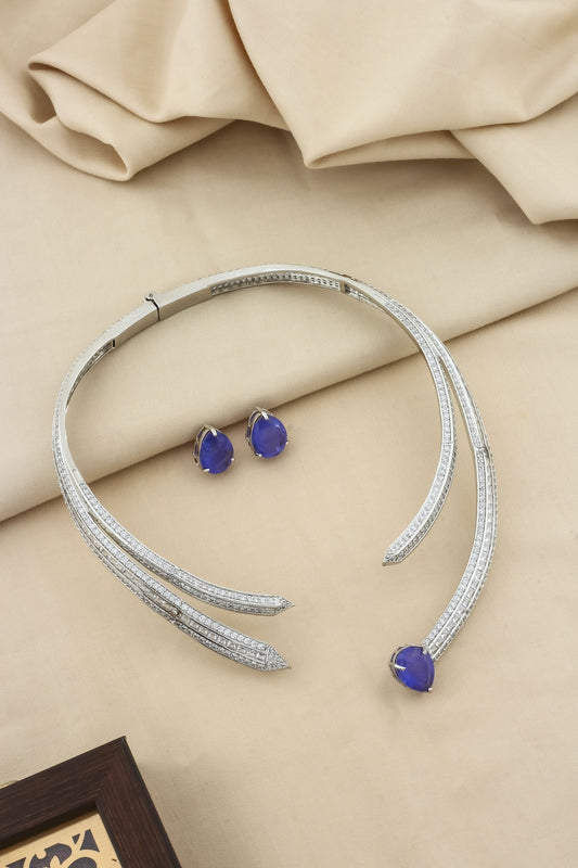 cunc zirconia doublet stone from openable hasli necklace stud earrings set with doublet stones