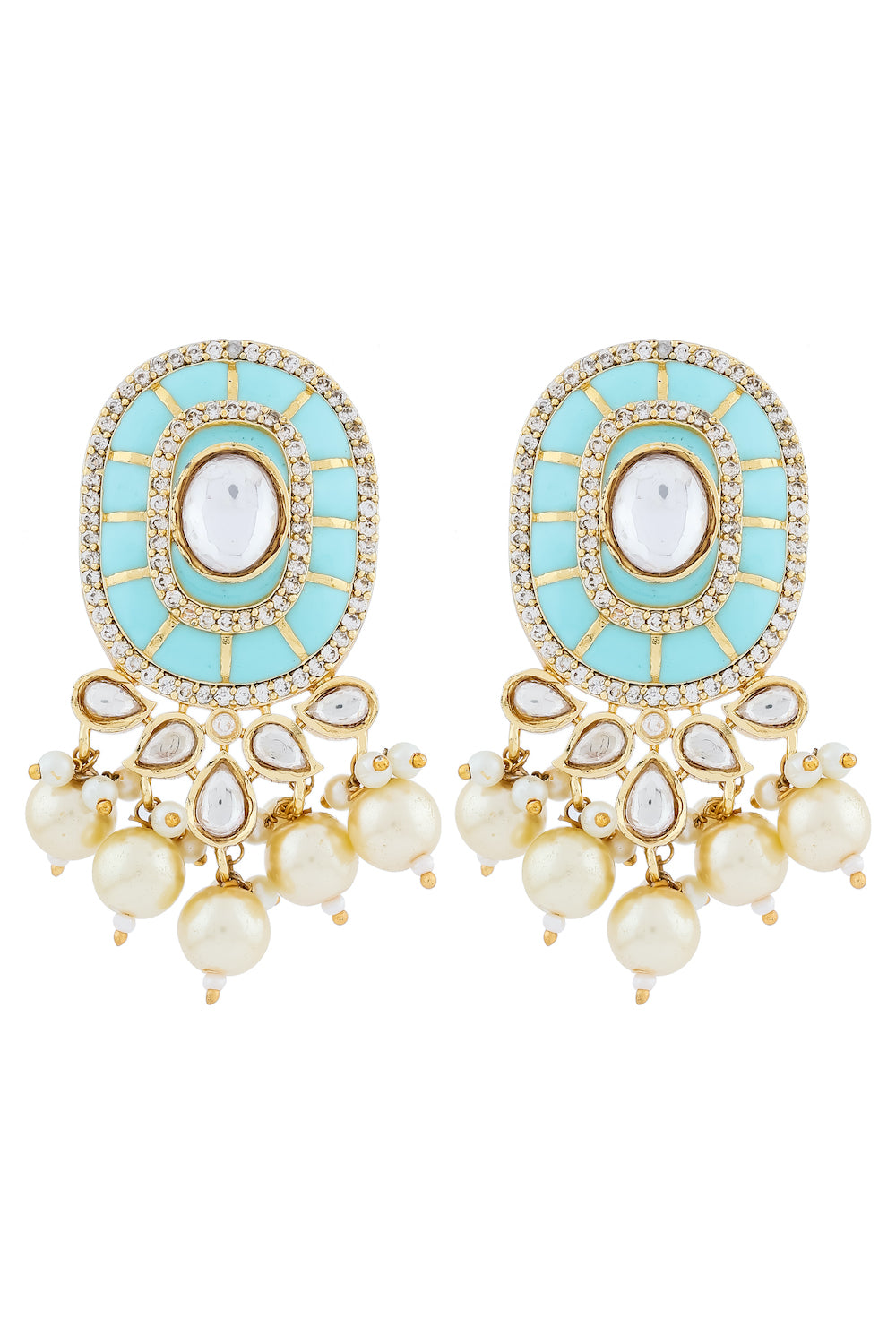 sky-blue studs