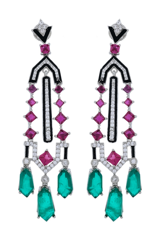 dublet enamel Art Deco jewelry