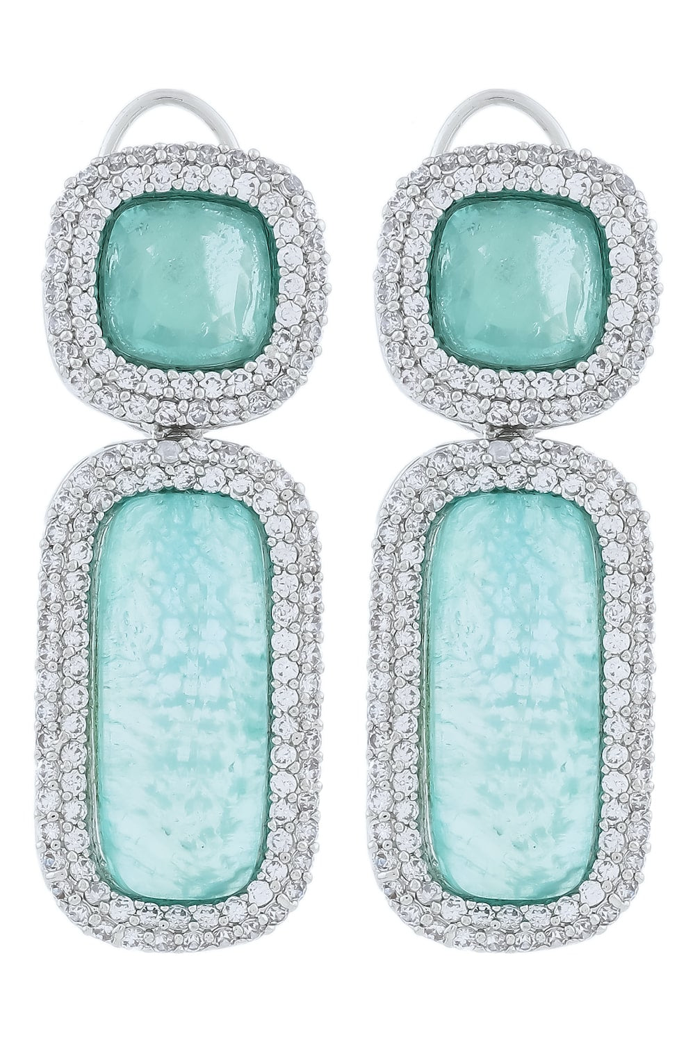 sea green doublet earrings