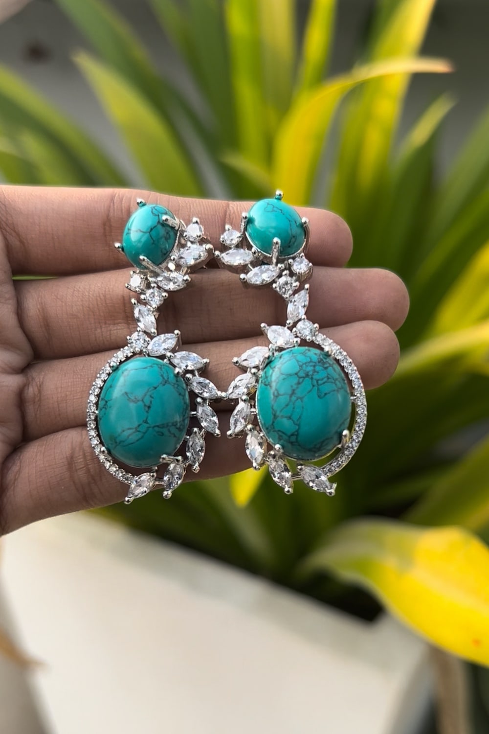 turquoise drop earrings