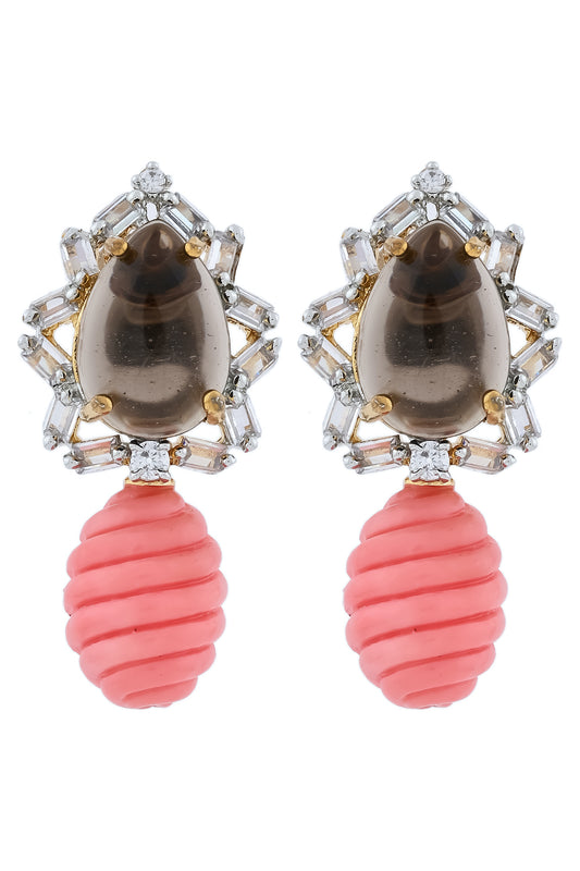 smokey oral cz jewellery