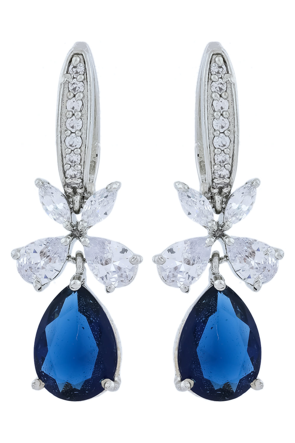 Blue CZ earrings