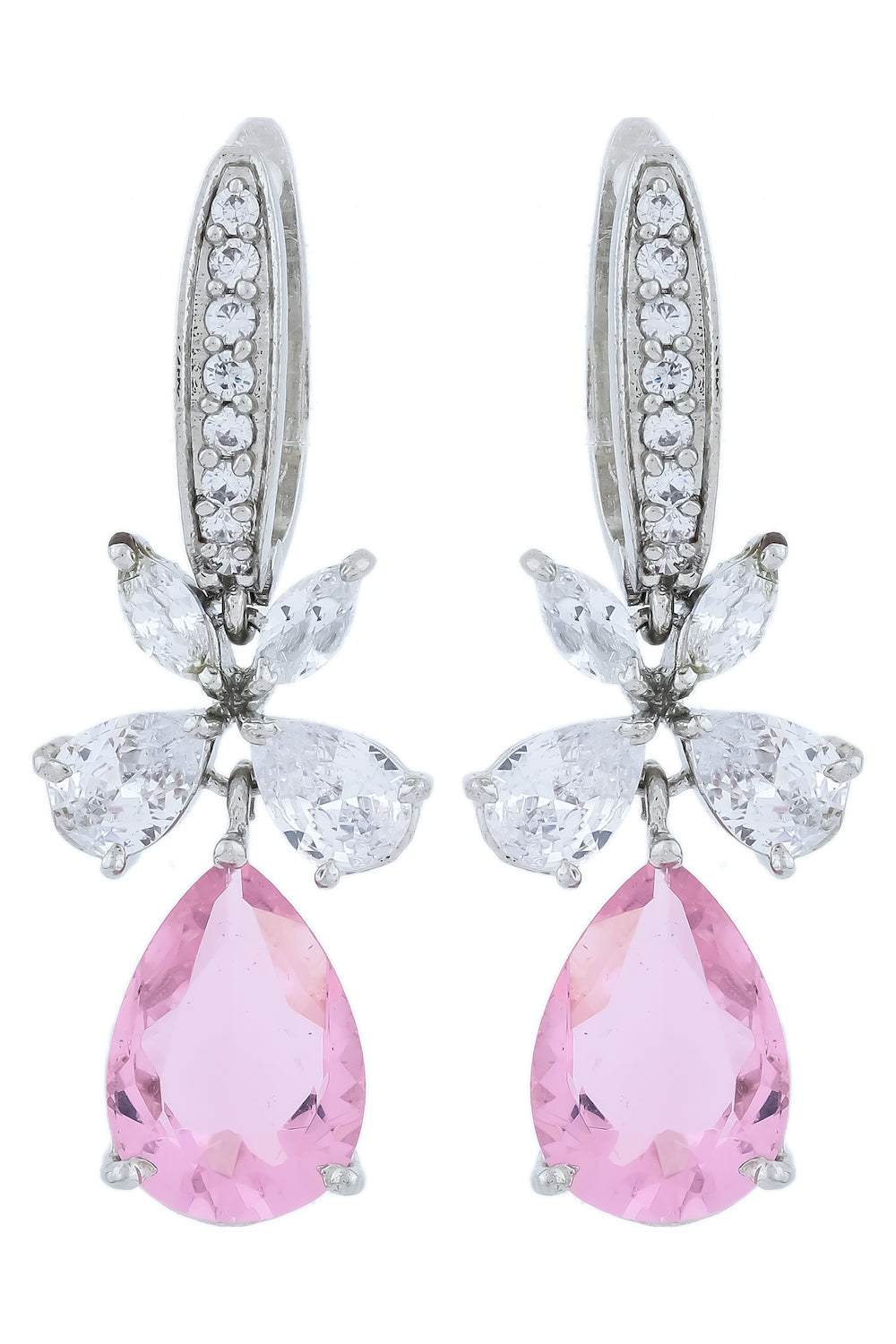 premium cz drop earrings