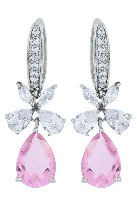 premium cz drop earrings