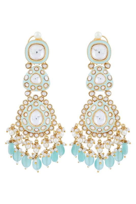 sky-blue earrings