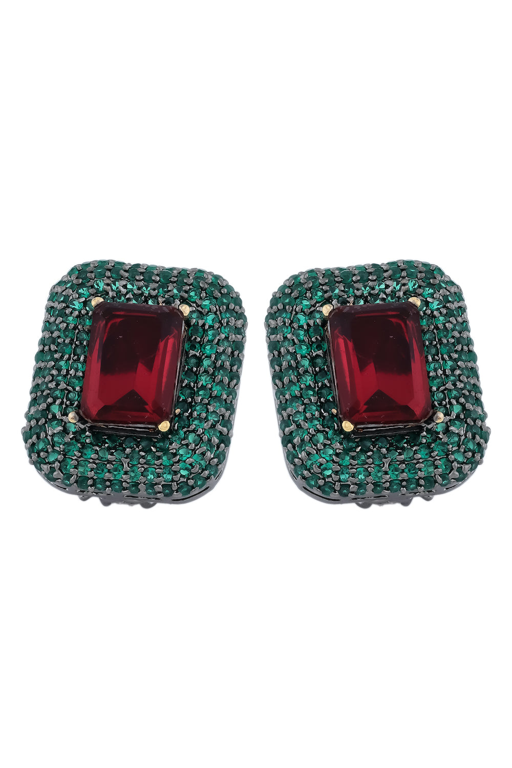 doublet cz earrings