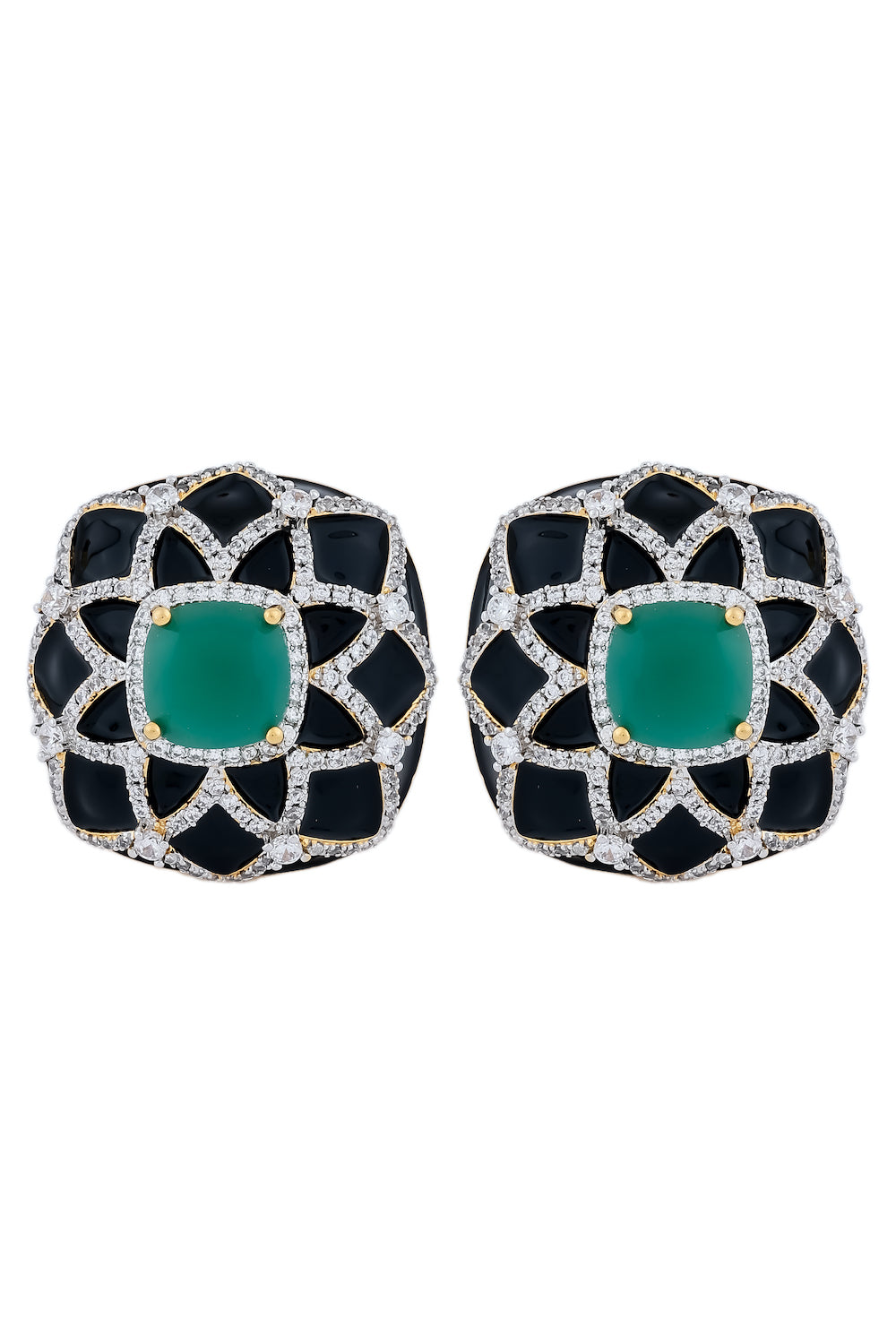 emerald big studs