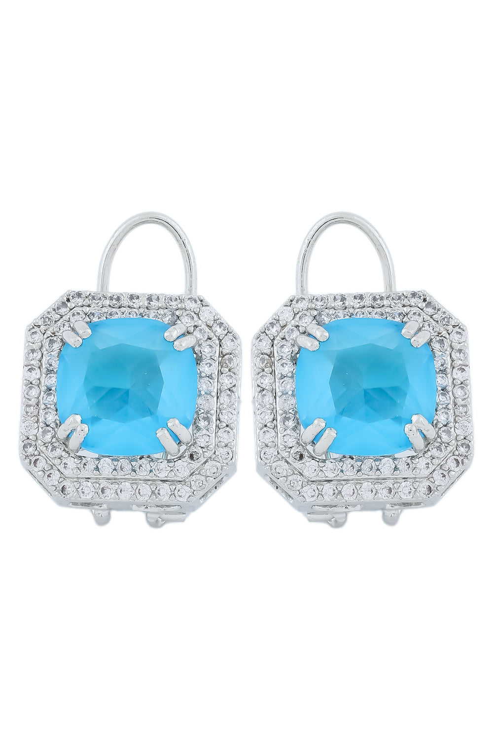 diamond sky blue stud
