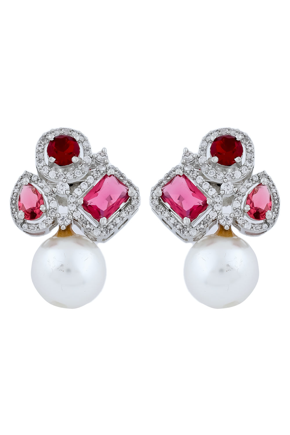 pink stud earrings
