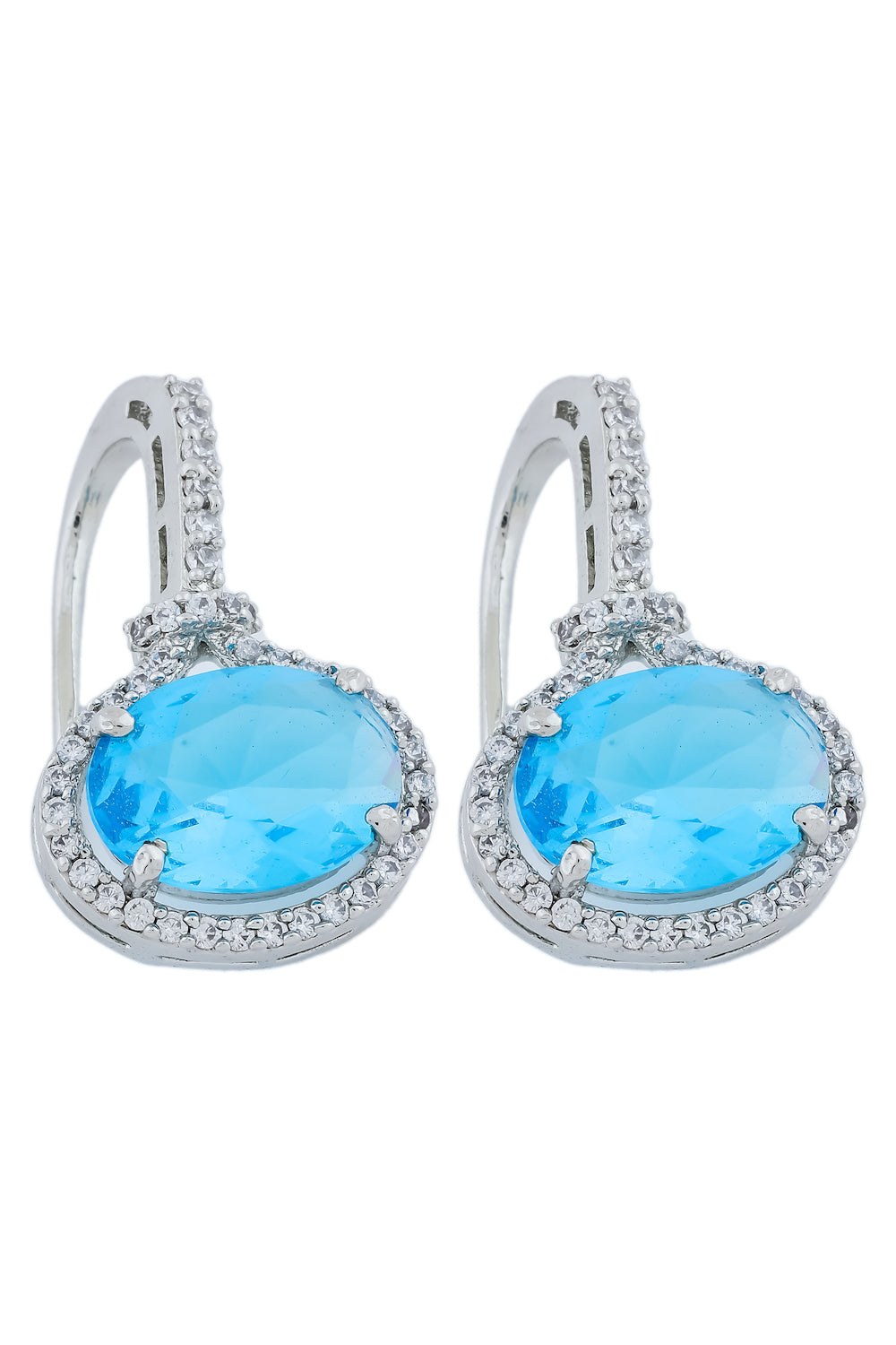 sky-blue earrings