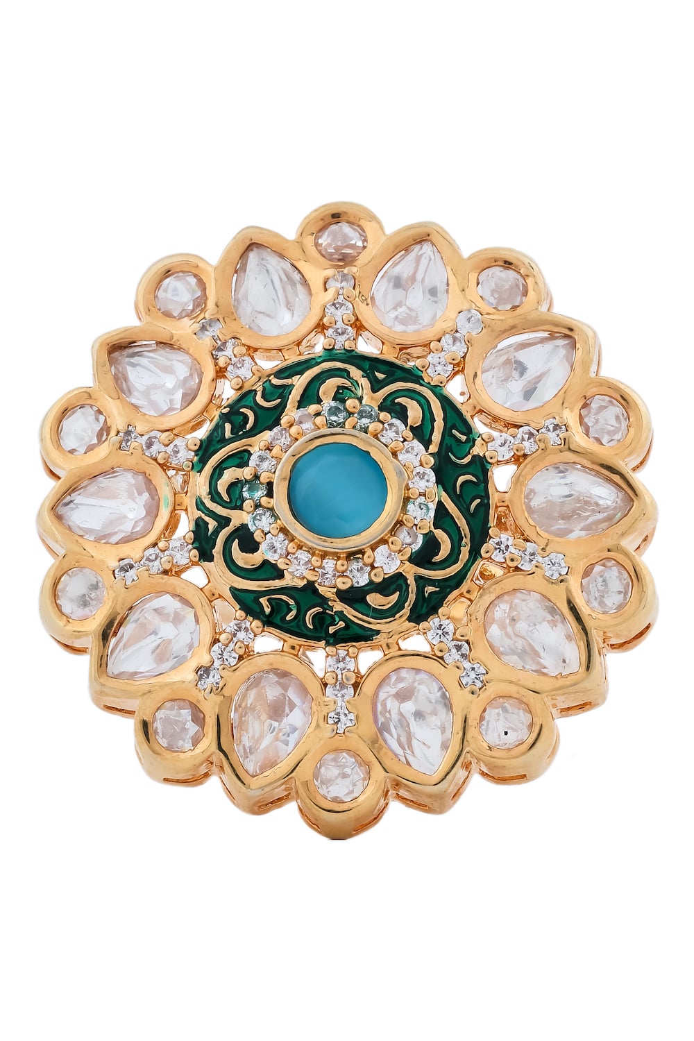 Kundan finger ring kfr230640