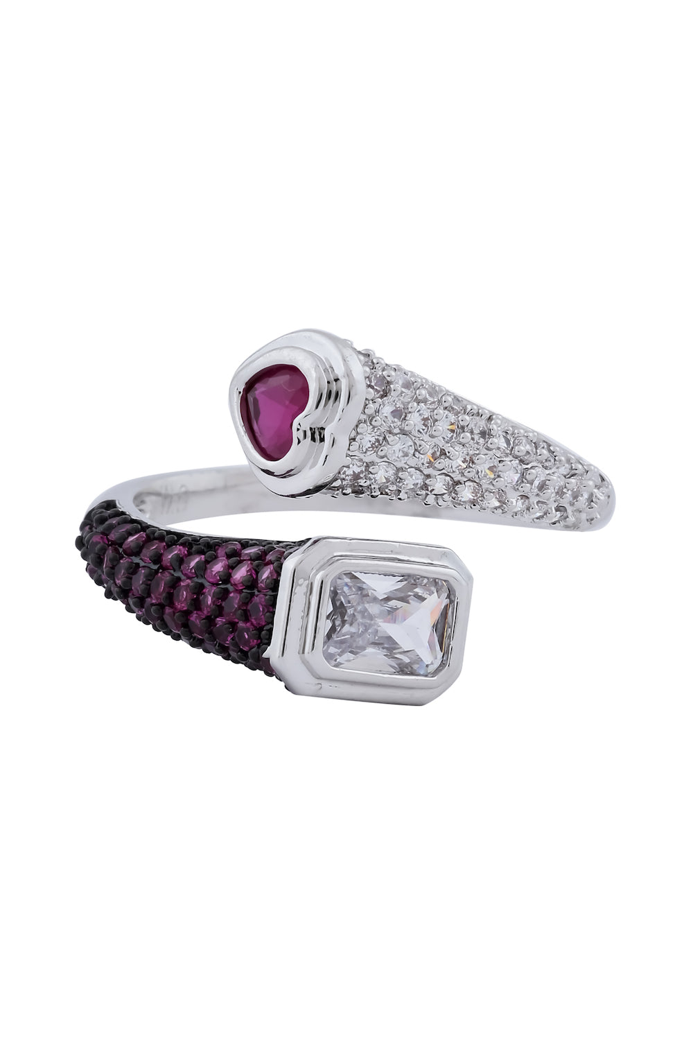 ad invisible setting ruby finger ring