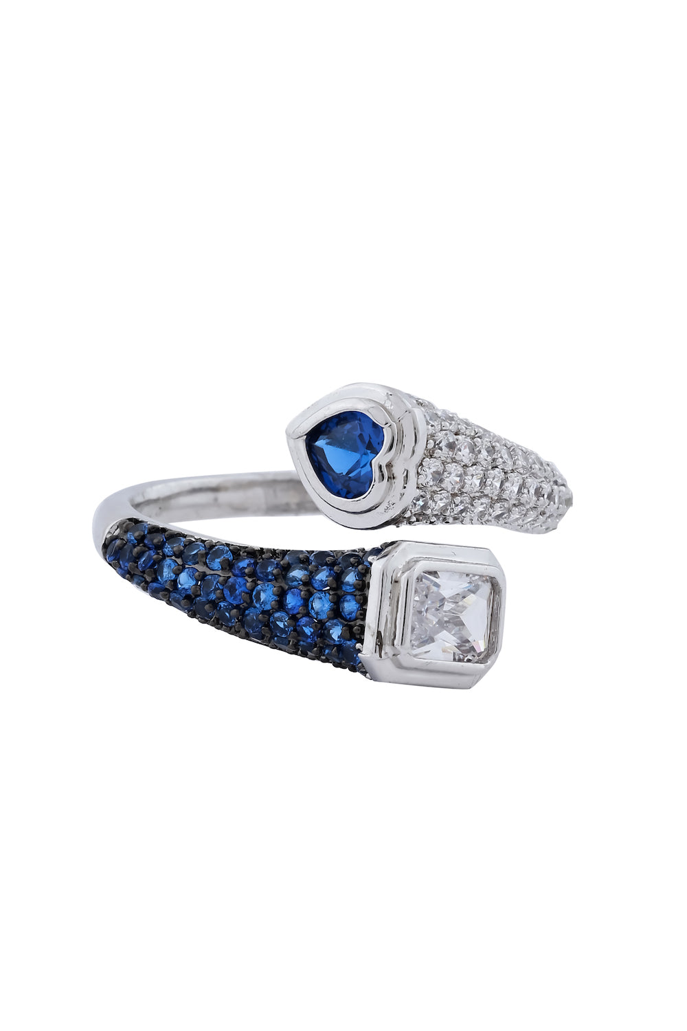 sapphire finger ring