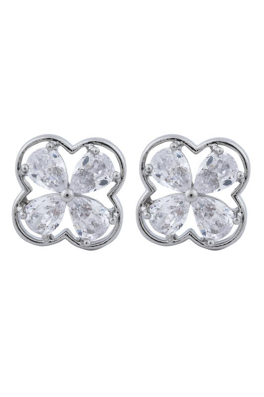 cz earrings with 925 silver post