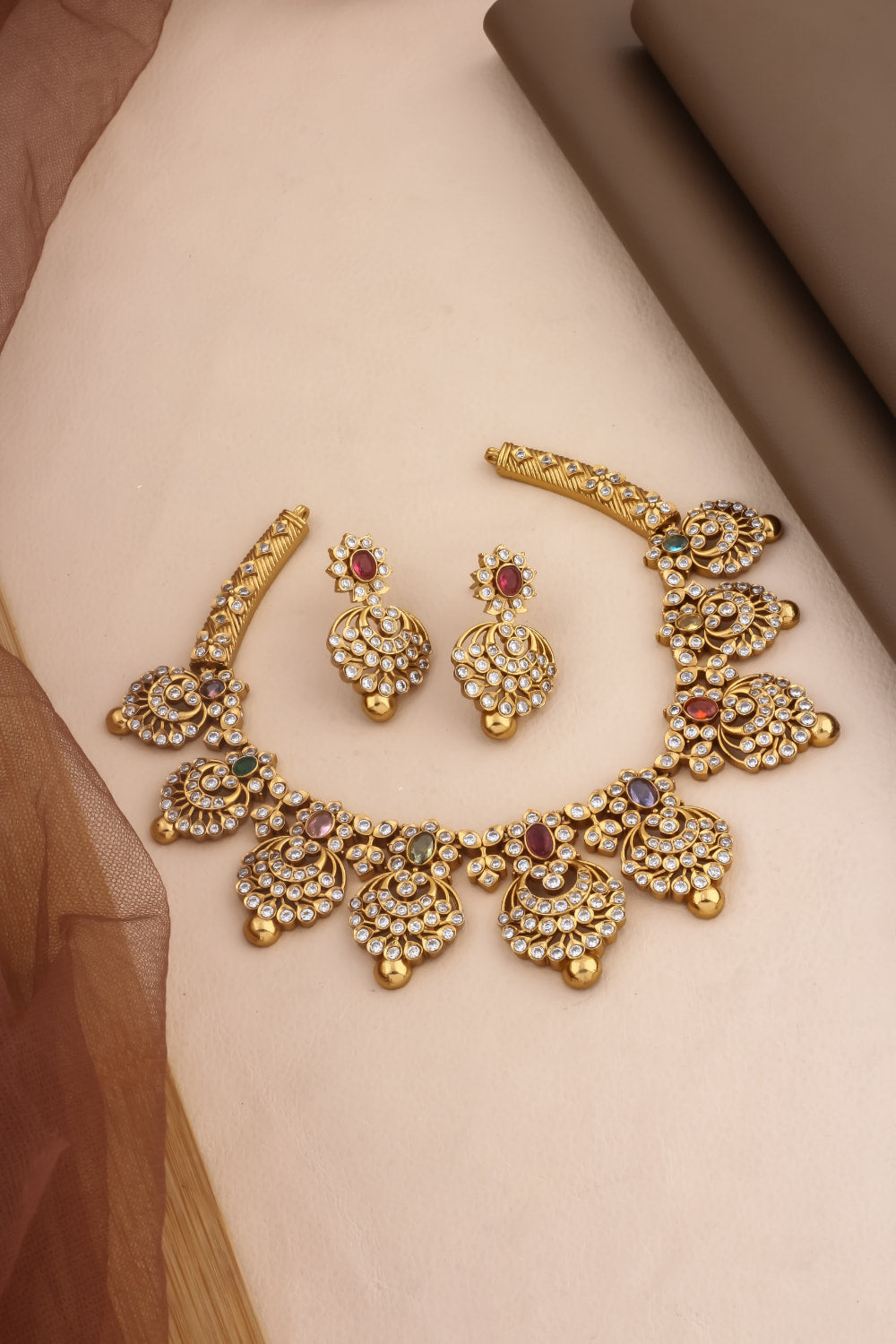 antique diamond necklace set