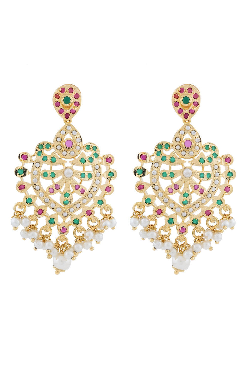jadau hyderabadi chandbali earrings hjdre250025