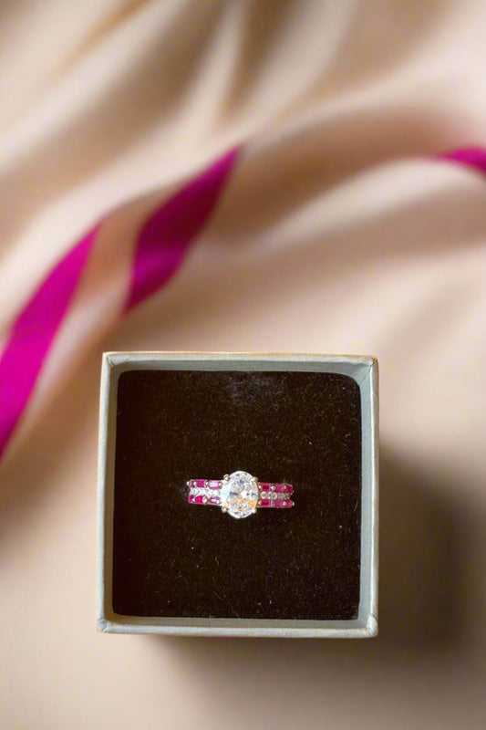 ad silver finger ring