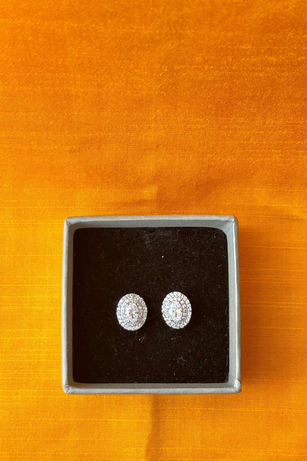 silver earrings