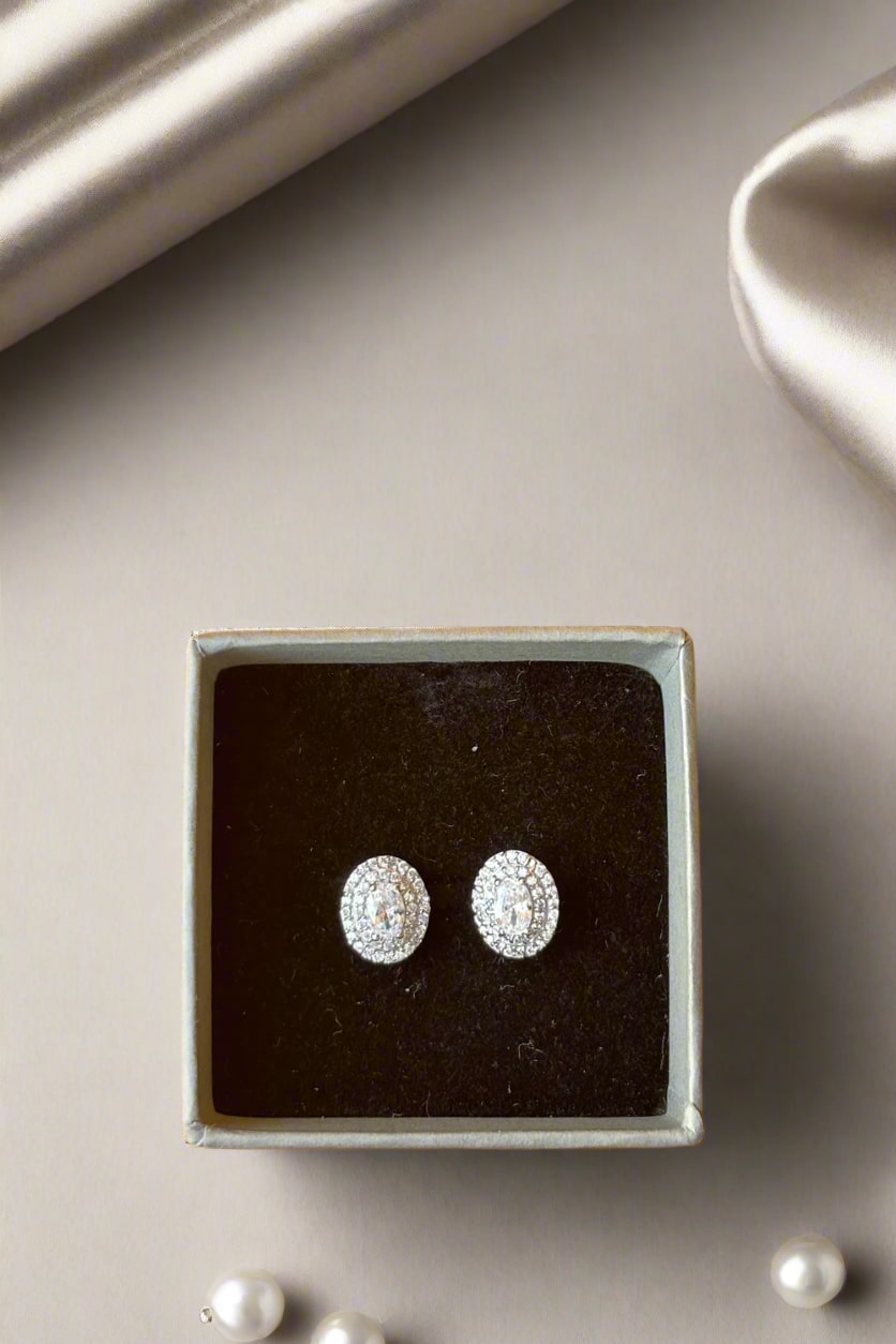 silver earrings