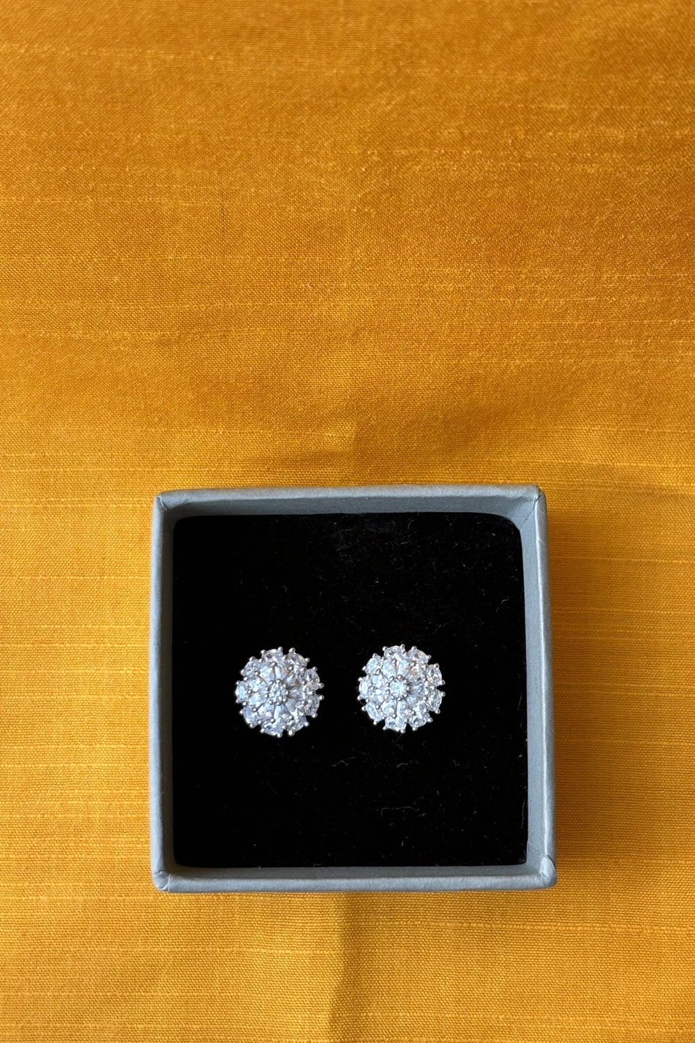 silver earrings