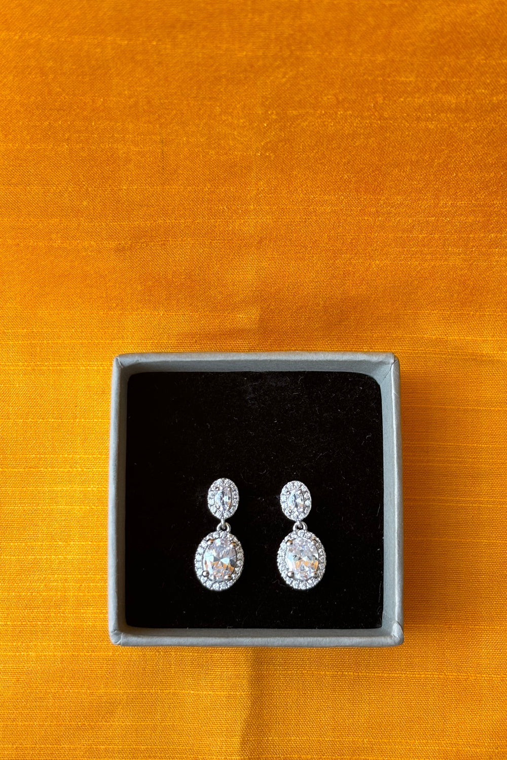 silver earrings