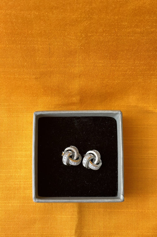 silver earrings