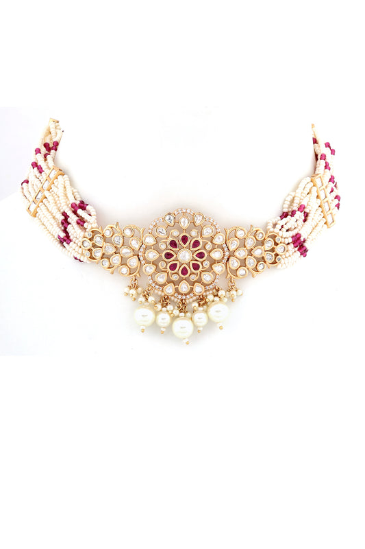 kundan delicate choker