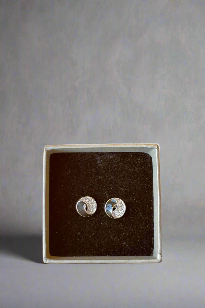 silver earrings