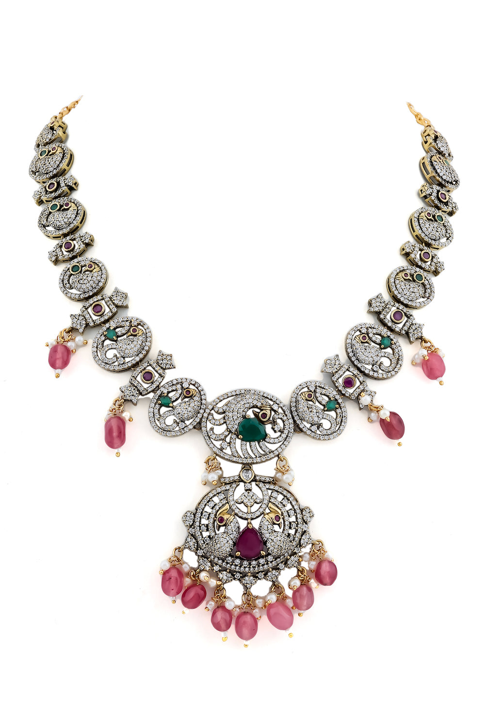 cz studded necklace