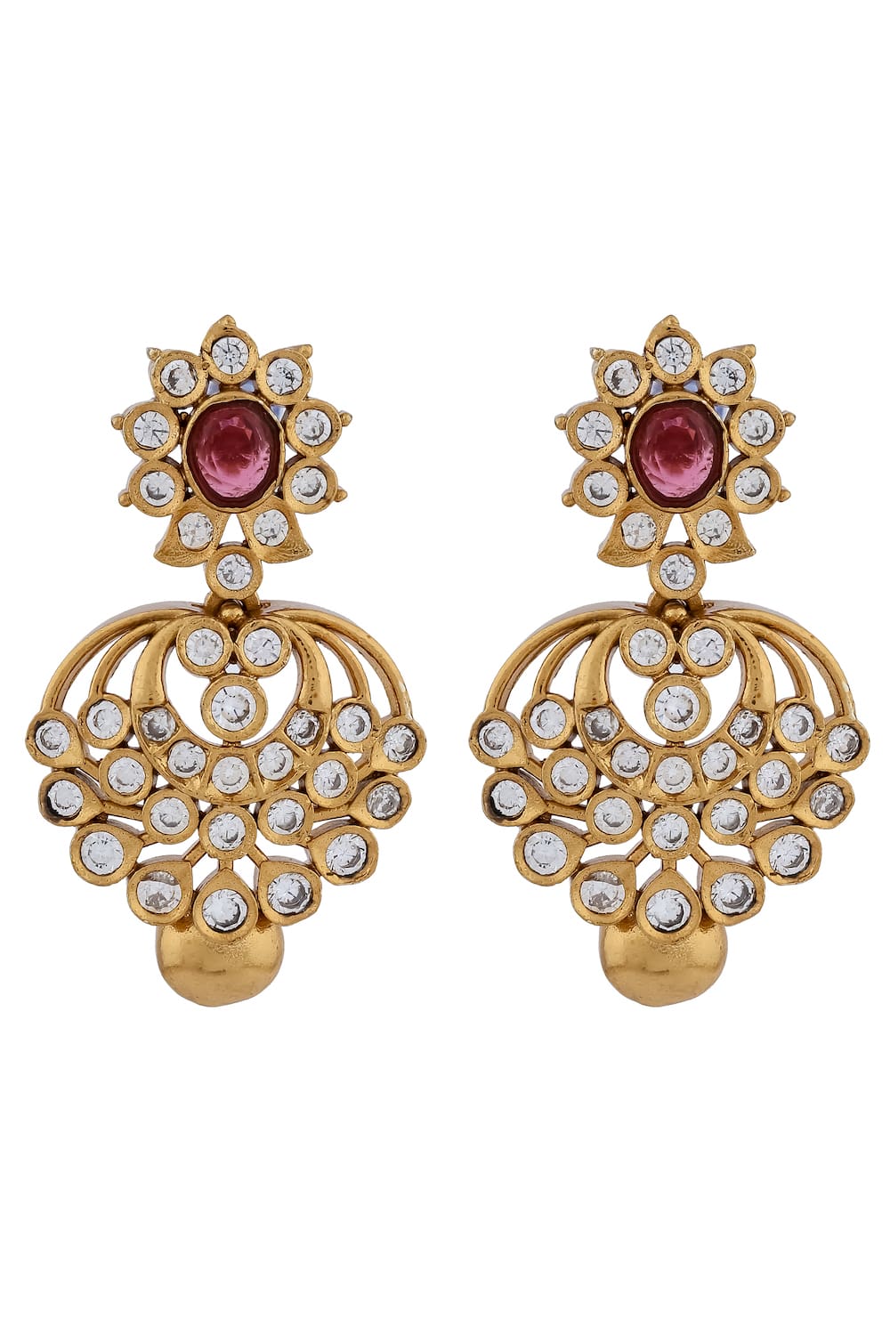 cz navratna necklace set