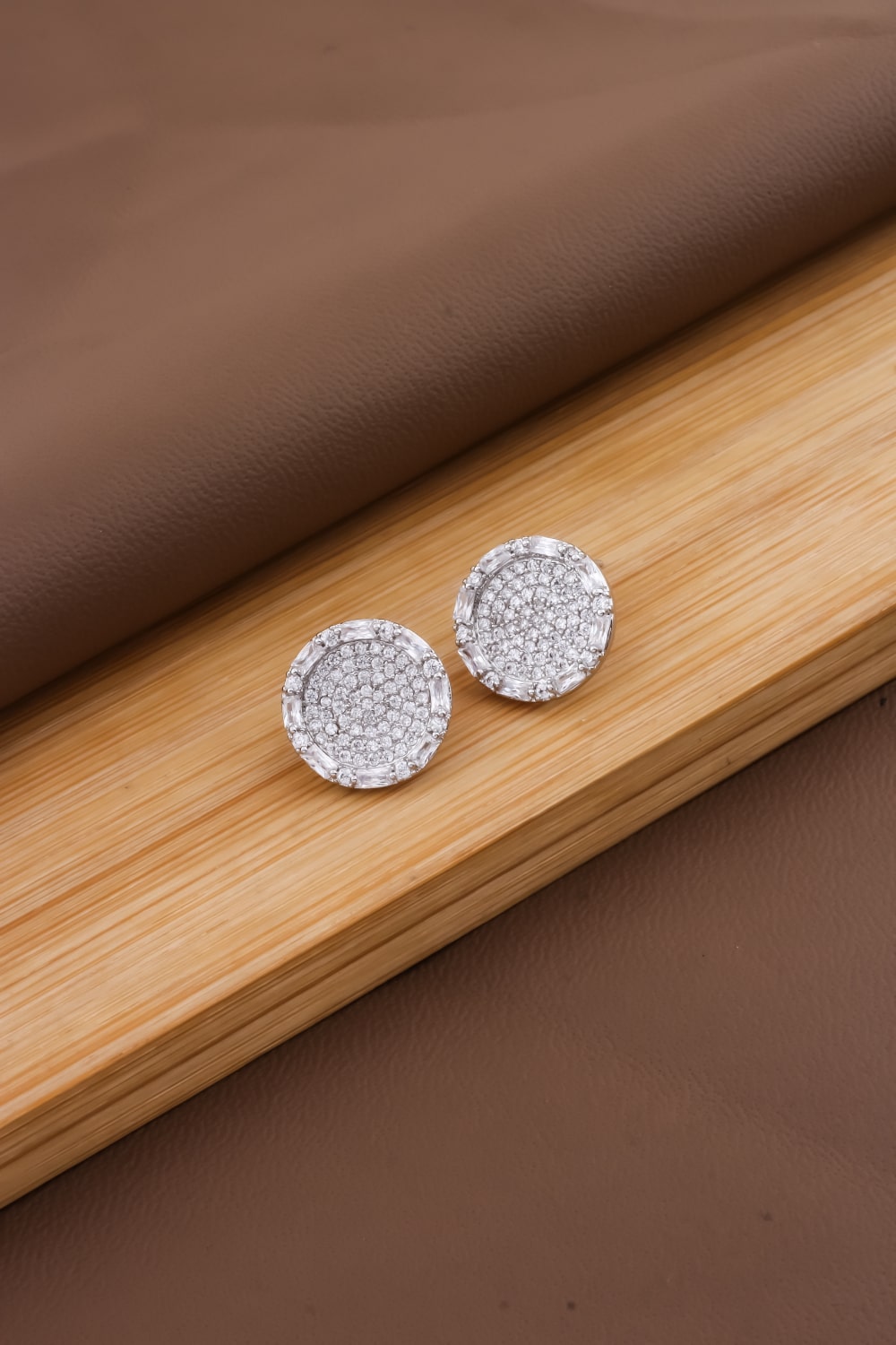 cubic zirconia stud earrings