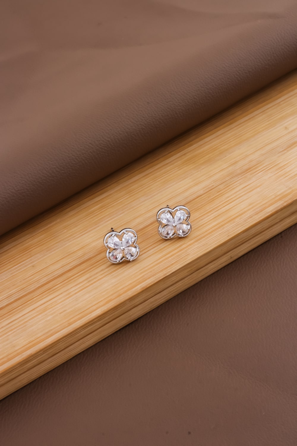 delicate silver studs