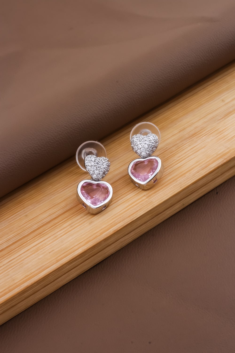pink diamond earrings