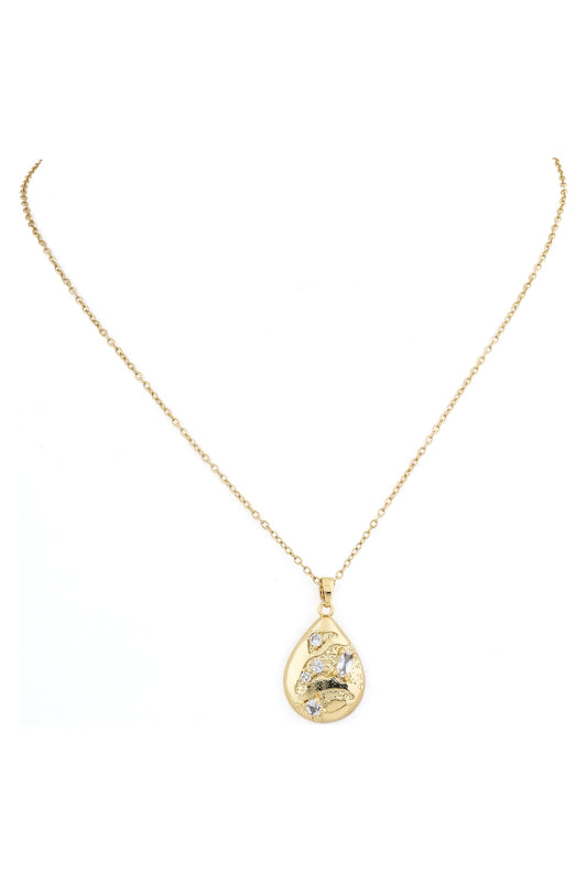 cz steel anti tarnish necklace