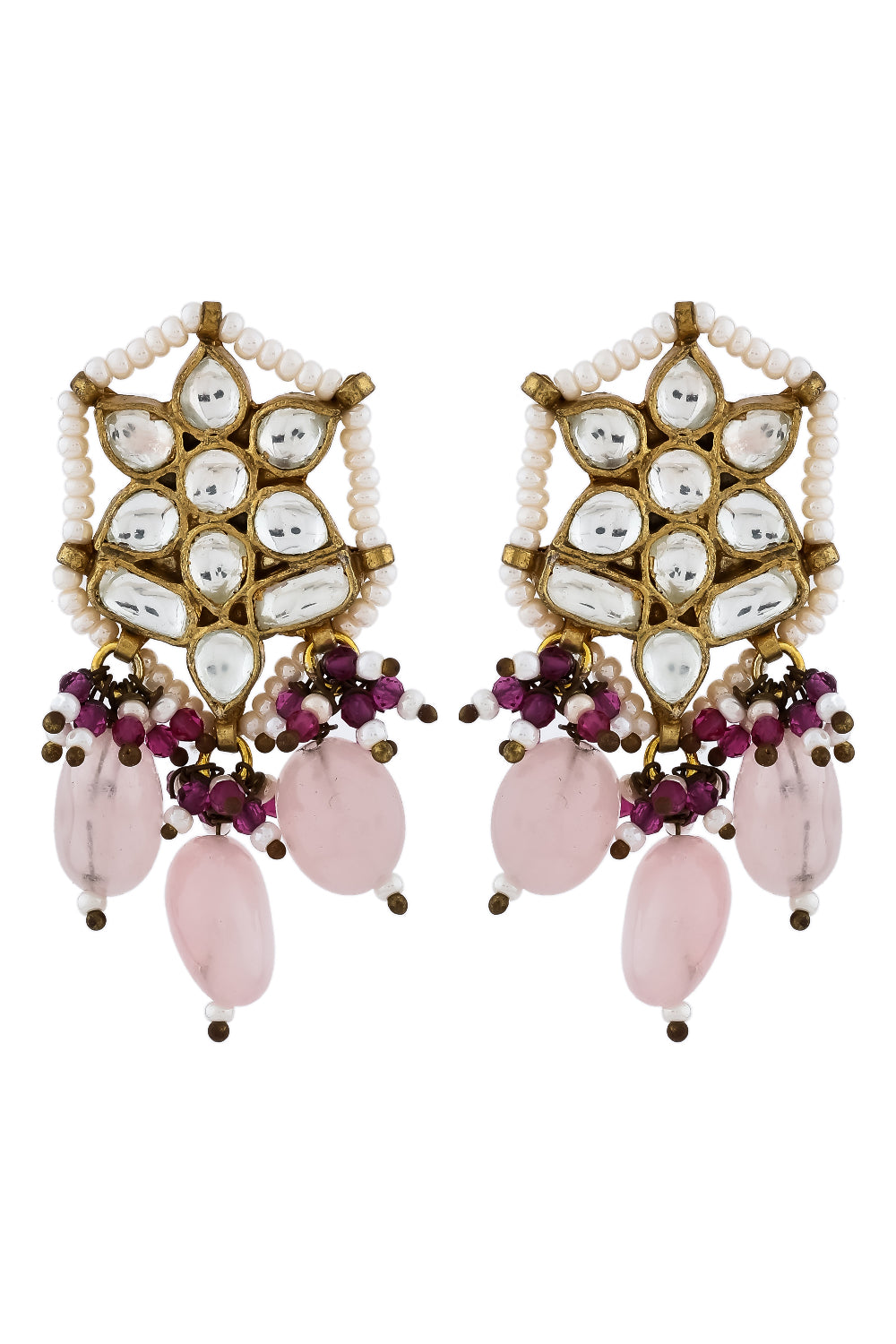pink earrings