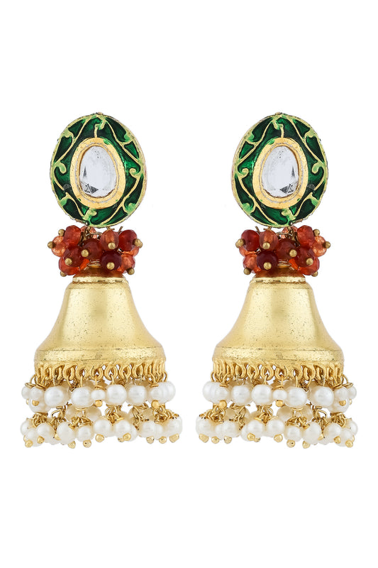 Meenakari Long Necklace Earrings Set mlnes250178