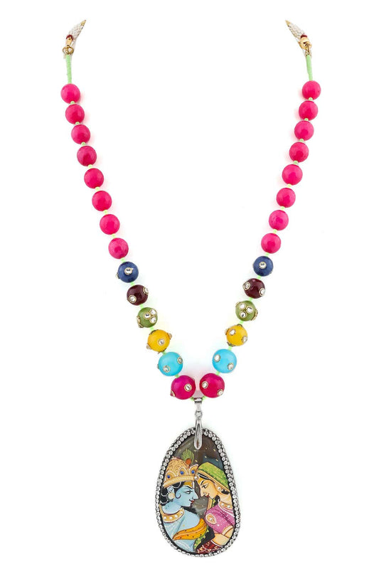 natural agate stone hand painted