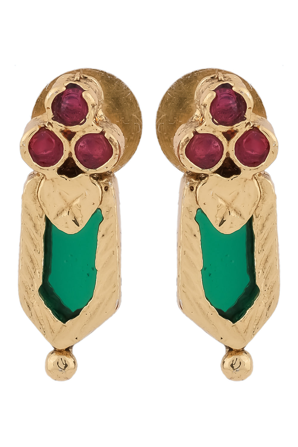 green ruby gold necklace