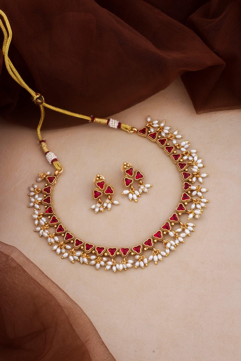 delicate ruby set