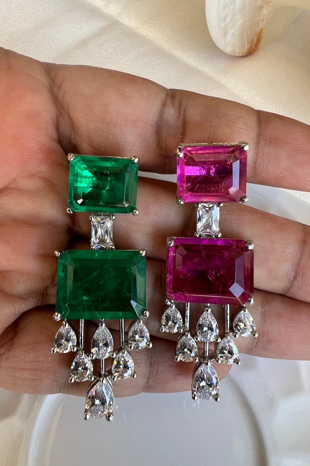 stone studded earring