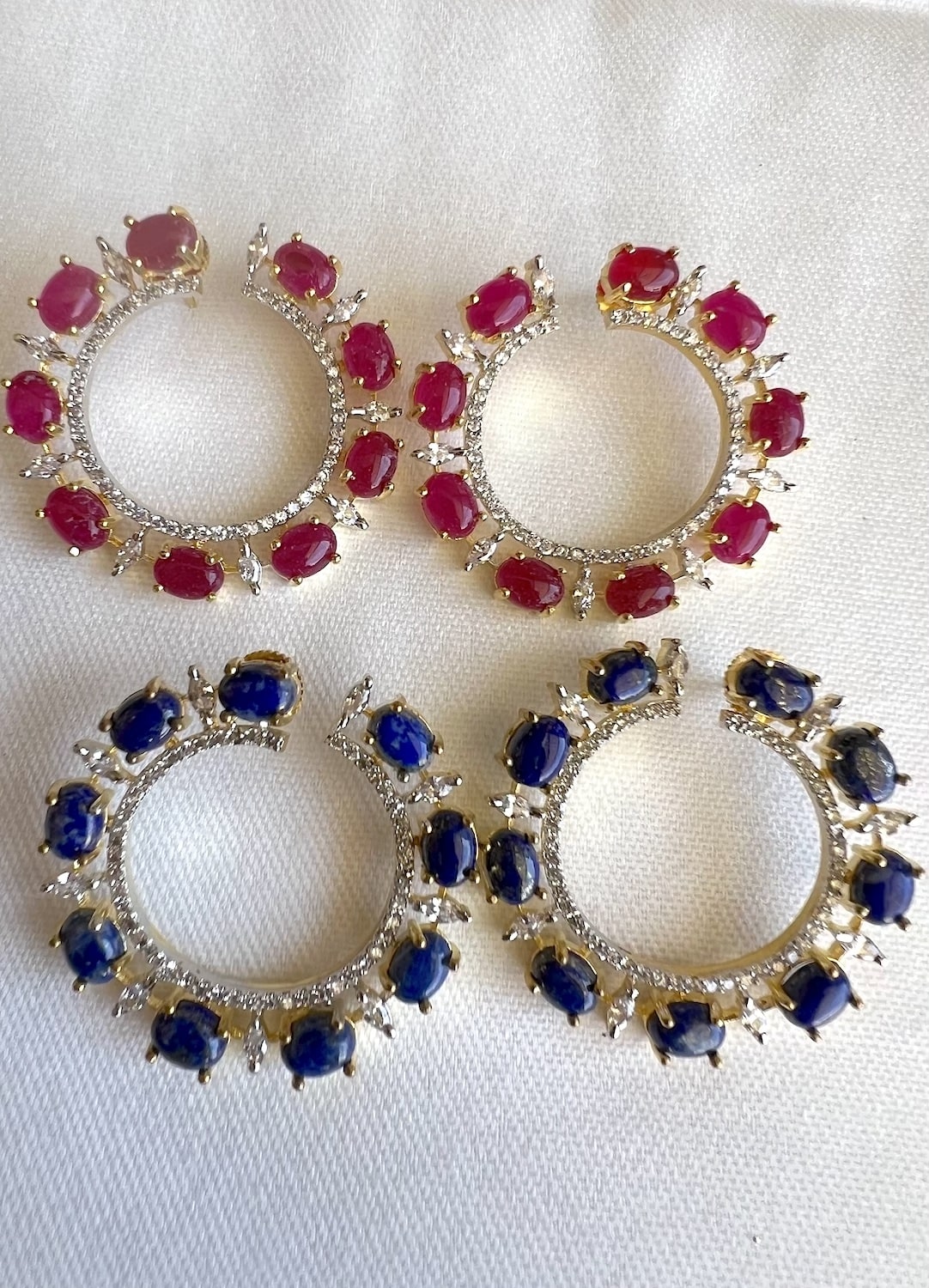 semi precious stone earrings