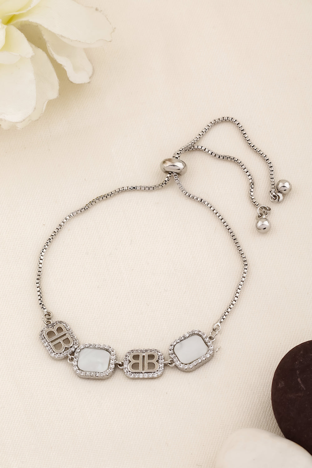 minimalist stainless steel anti tarnish adjustable chain bracelet 250155
