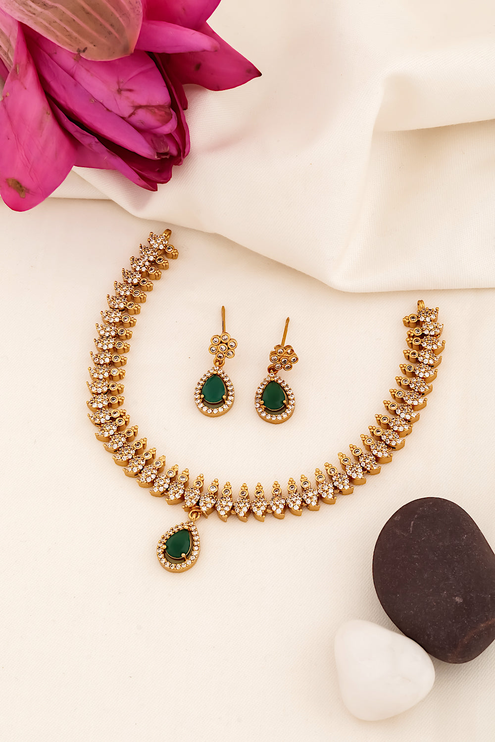 delicate diamond choker