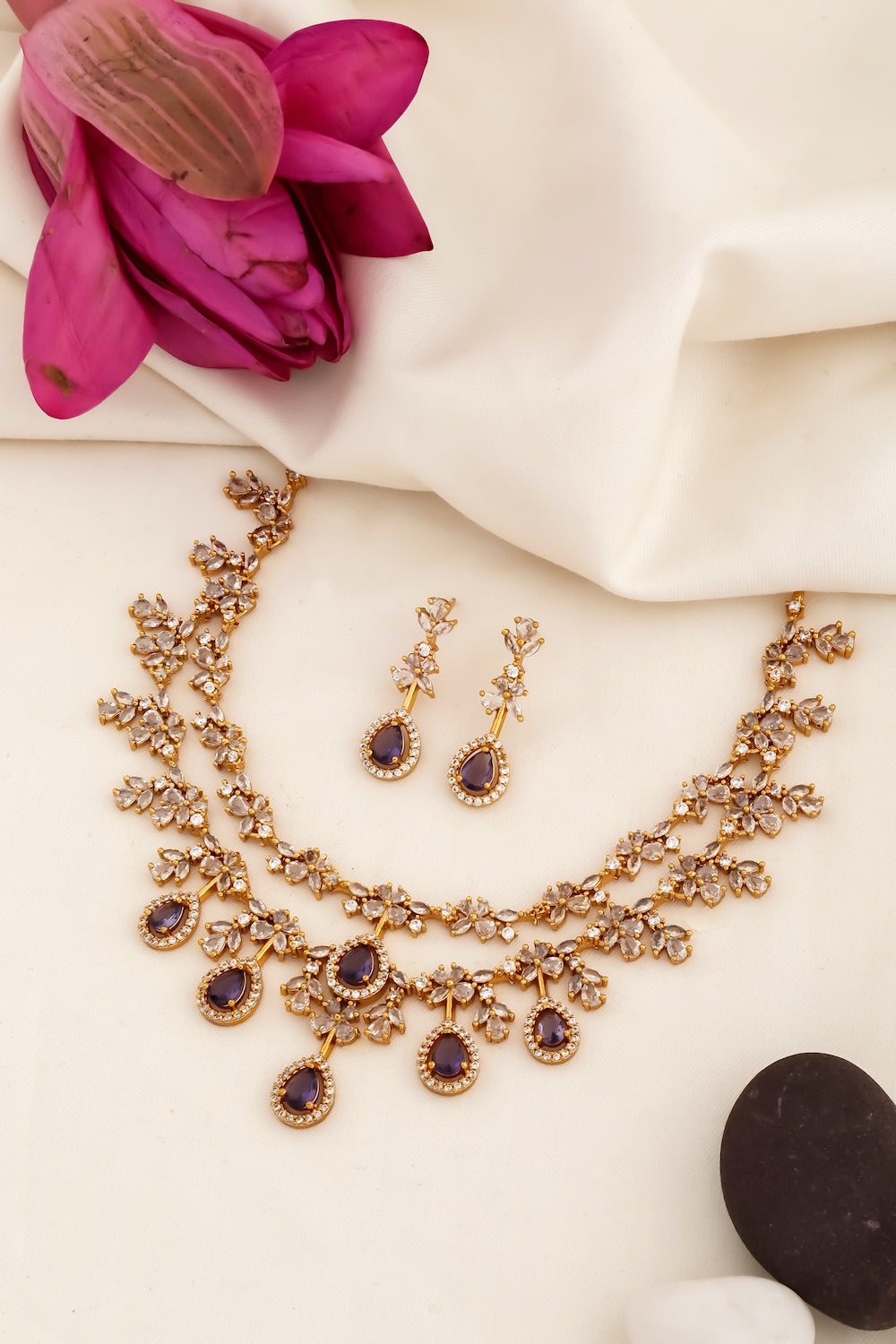 cz necklace set