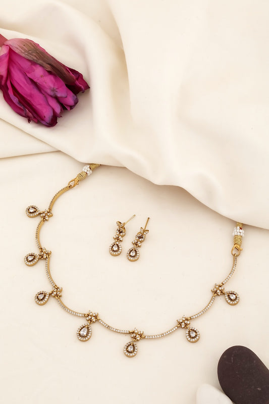 victorian delicate necklace set