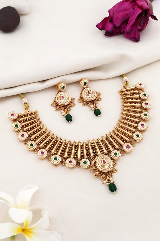 meenakari gold rajwadi jewelry